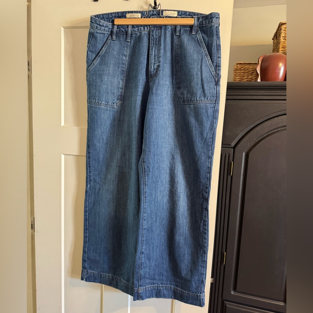 High rise wide leg Trouse jeans
